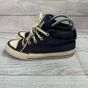 Converse All Stars Dark Blue Mid Cut Sneakers Junior Size 4
